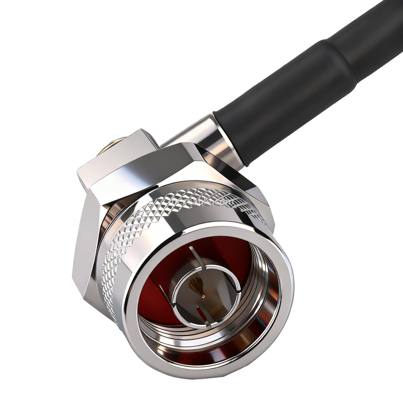N Male to Right Angle N Male Coaxial Cable – LMR-195 Low Loss RF Cable
