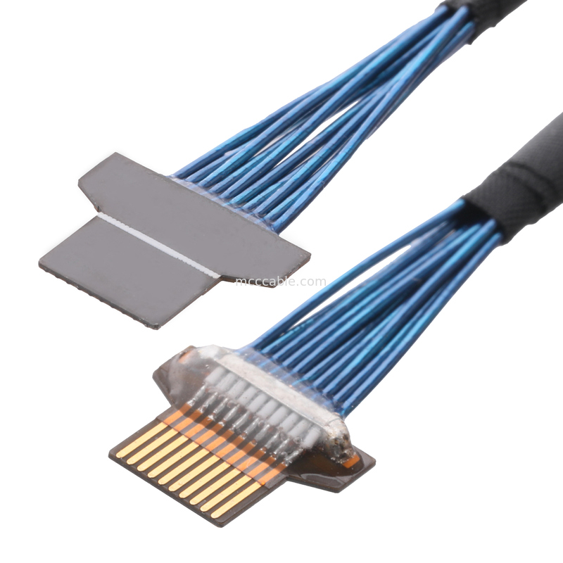 Cavo Micro Coassiale 36AWG – Impedenza 50Ω – Da FPC 10-Pin a FPC 10-Pin – UL1354