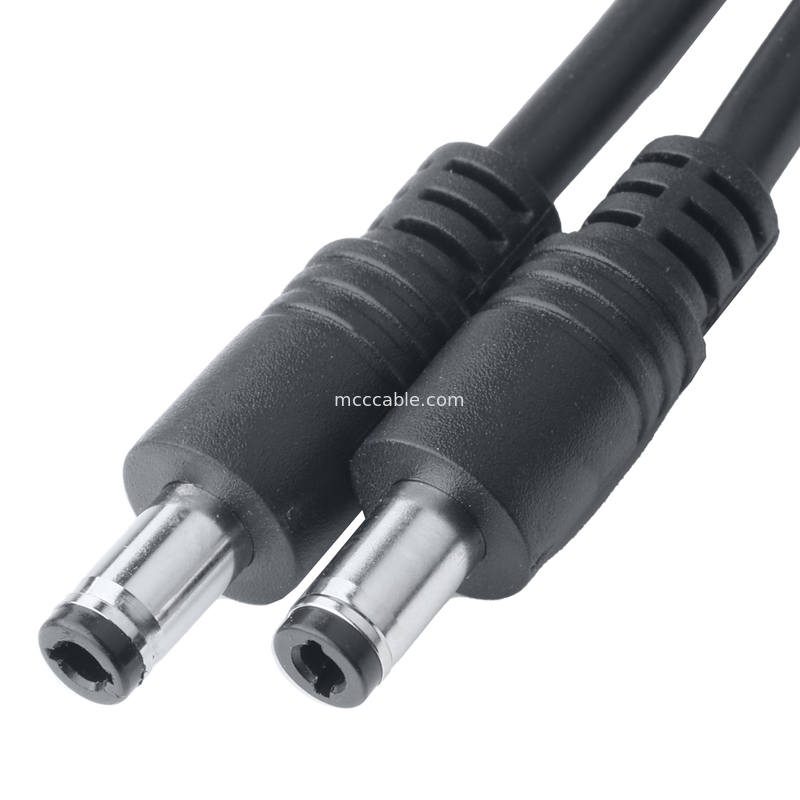 3.3mm Pitch to DC Plug 2.5x5.5mm Assemblaggio del cavo - UL2464 20AWG PVC