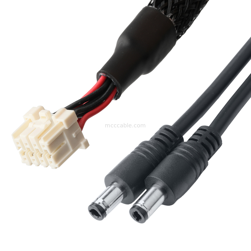 3.3mm Pitch to DC Plug 2.5x5.5mm Assemblaggio del cavo - UL2464 20AWG PVC
