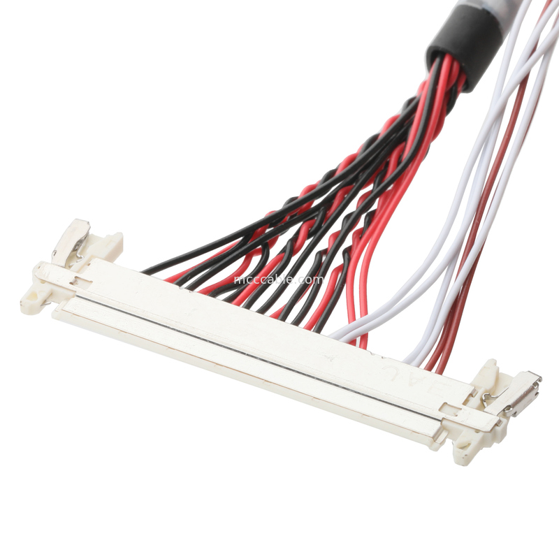 1.0mm a 1.25mm Pitch LVDS Cable Assembly - UL1571 28AWG Connessione LCD Display