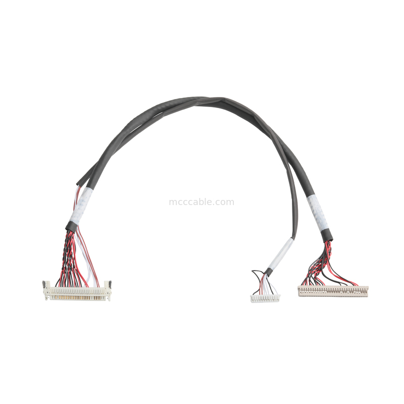 1.0mm a 1.25mm Pitch LVDS Cable Assembly - UL1571 28AWG Connessione LCD Display