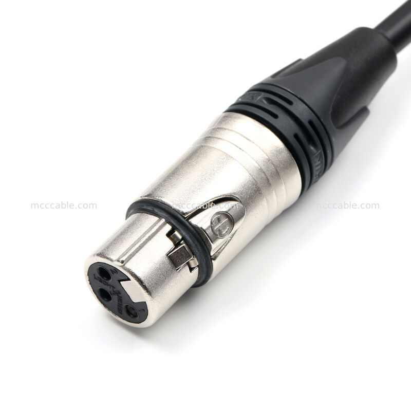 Assemblaggio di cavi personalizzato XLR 3-Pin Femminile a Molex 51163-0300 Neutrik NC3FXX 20AWG UL2464