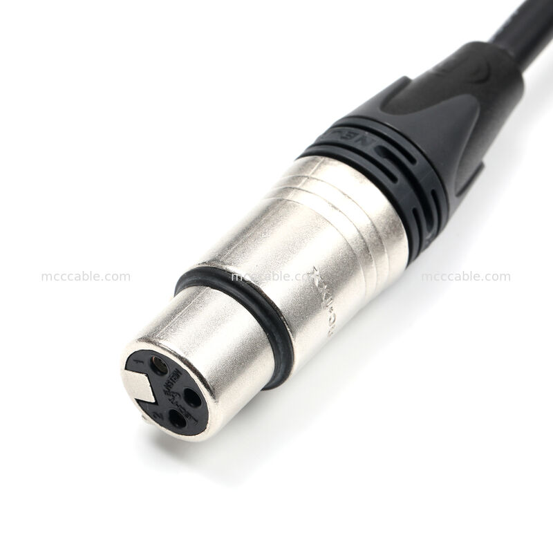 Assemblaggio di cavi personalizzato XLR 3-Pin Femminile a Molex 51163-0300 Neutrik NC3FXX 20AWG UL2464