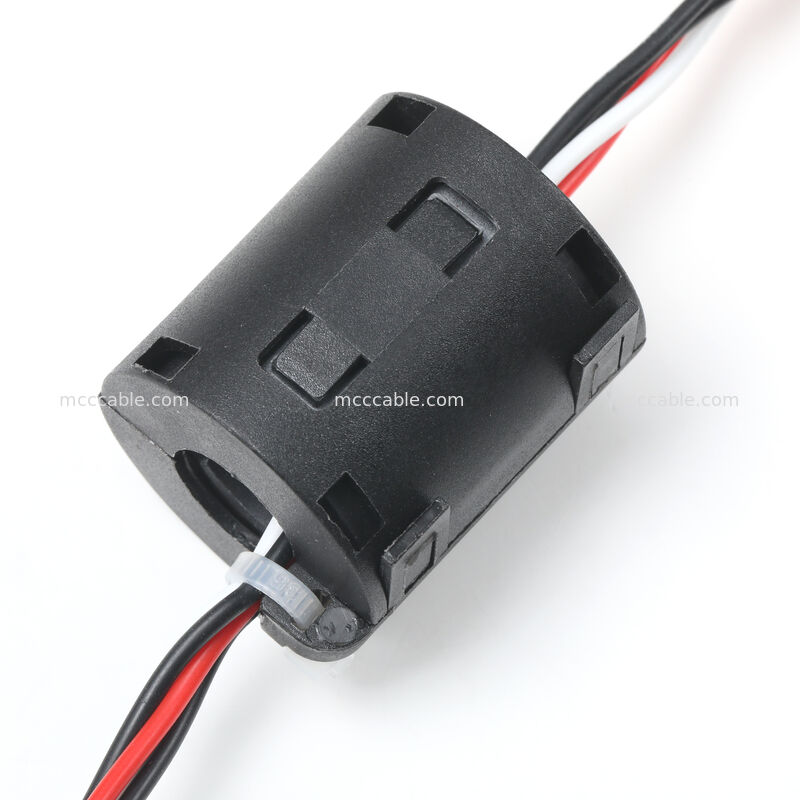 6.3mm Femminile Blade Terminal Power Wiring Harness con nucleo di ferrite UL3239