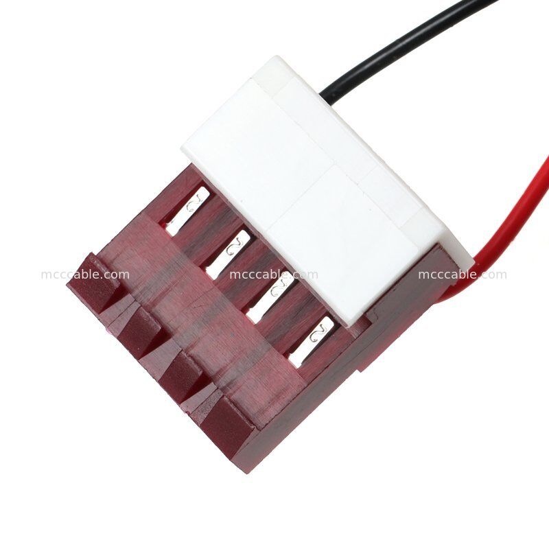 4 pin Nano-Fit a MTA156 Assemblaggio del cavo di alimentazione 15V AWG22 Custom Wire Harness