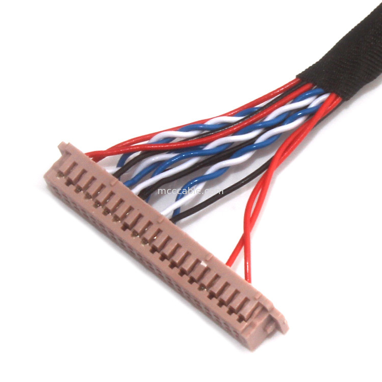 Assemblaggio cavi  DF13-40DS-1.25C del passo 1.25mm Lvds a Df 19g-20s