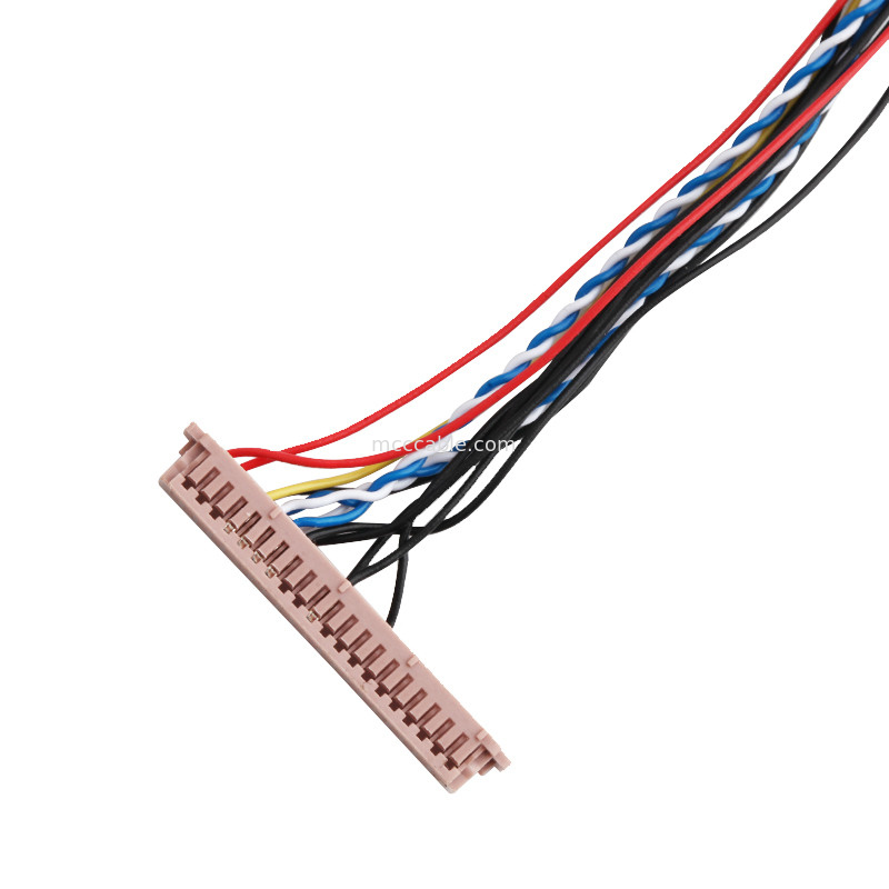Assemblaggio cavi 20453-230T dell'affissione a cristalli liquidi di ISO14001 Lvds a PH2.0 PHR-6P 1255H-2