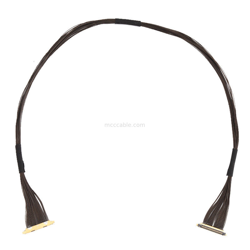 Cable micro coassiale serie 30P 20531-034T-02 a 20531-034T-02 0,25 mm di passo