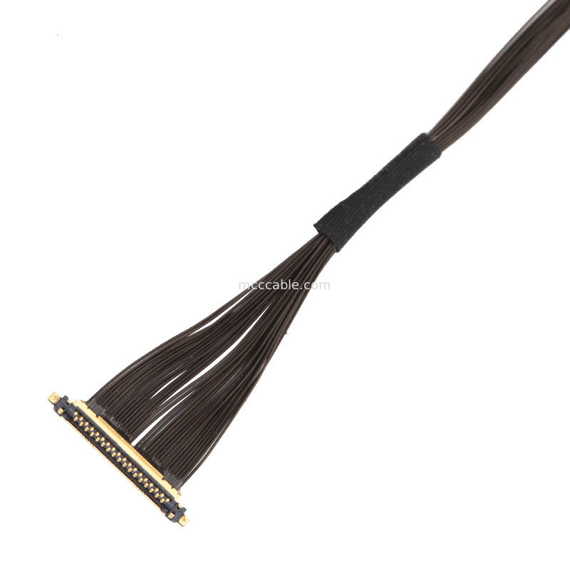 Cable micro coassiale serie 30P 20531-034T-02 a 20531-034T-02 0,25 mm di passo