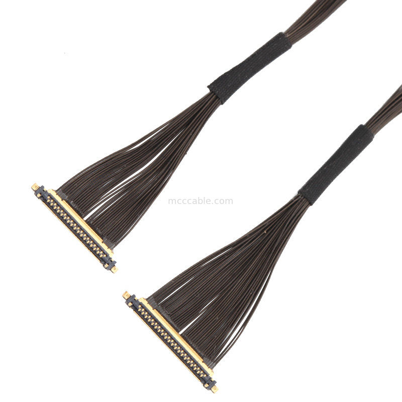 Cable micro coassiale serie 30P 20531-034T-02 a 20531-034T-02 0,25 mm di passo