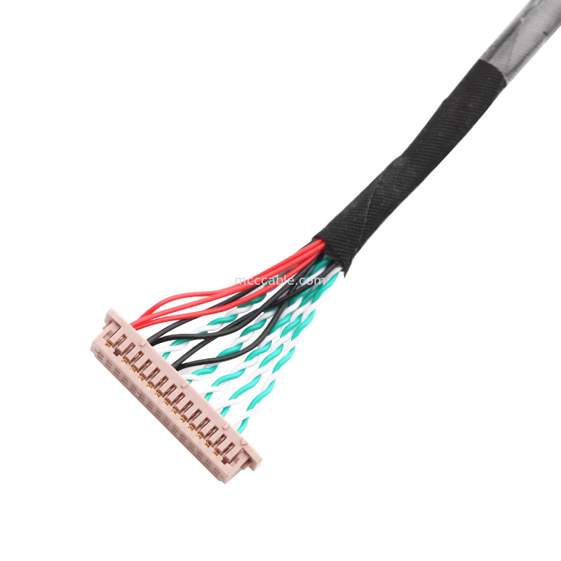 30 assemblaggio cavi WL1258h-20P di Pin LVDS al connettore dell'esposizione dei lvds di ORE DF13-2