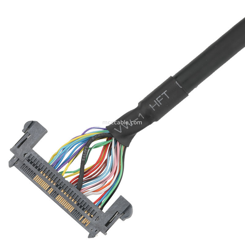 ORE 1.25mm DF14-30S-1.25C all'assemblaggio cavi dell'EDP di JAE 0.5mm FI-RE51HL LVDS